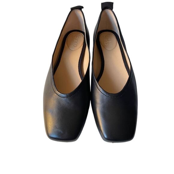 Franco Sarto women’s ailee black lapis flat slip Ons size 7 1/2 M
 - Picture 2 of 7